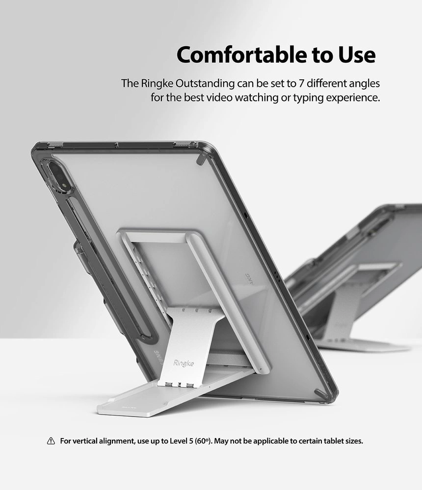 Ringke Fusion Combo Outstanding hard case with TPU frame for Samsung Galaxy Tab S7 11'' + self-adhesive foldable stand grey (FC475R40)eng
