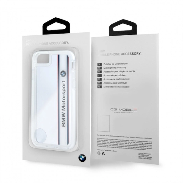 Etui hardcase BMW BMHCP7SPVWH iPhone 7 transparent white SHOCKPROOFeng