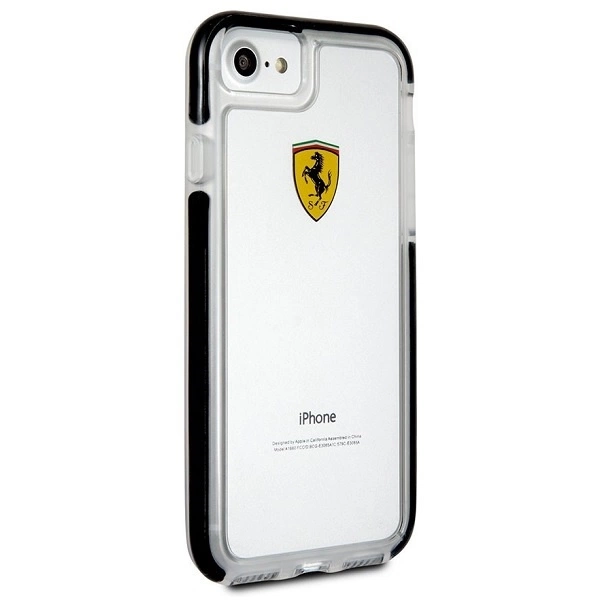Ferrari Hardcase FEGLHCP7BK iPhone 7/8 SE 2020 / SE 2022 Shockproof transparent blackeng