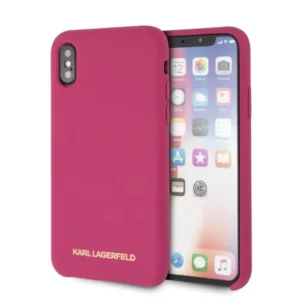 Karl Lagerfeld Silicone iPhone X/Xs Hardcase - Fuchsiaeng