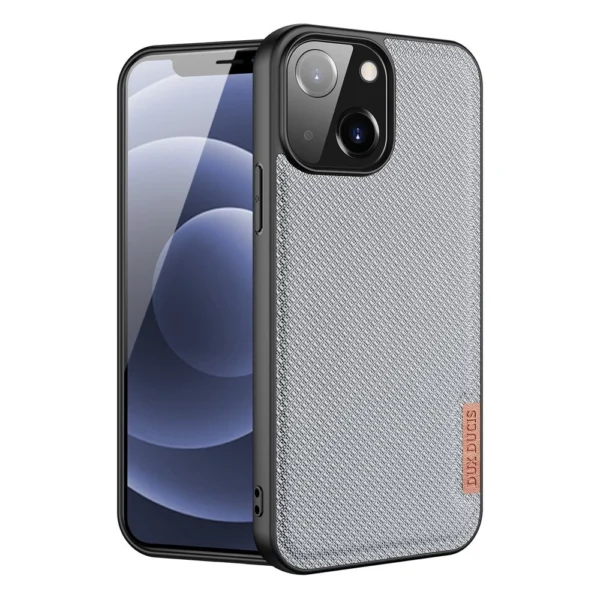 Dux Ducis Fino case covered with nylon material for iPhone 13 mini grayeng