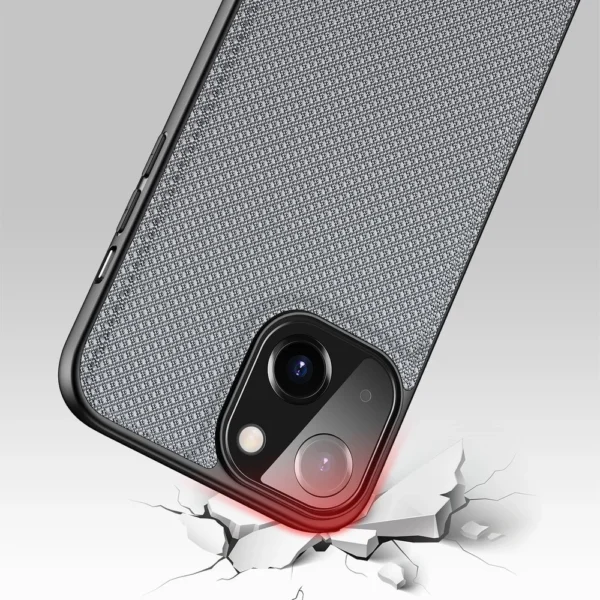 Dux Ducis Fino case covered with nylon material for iPhone 13 mini grayeng
