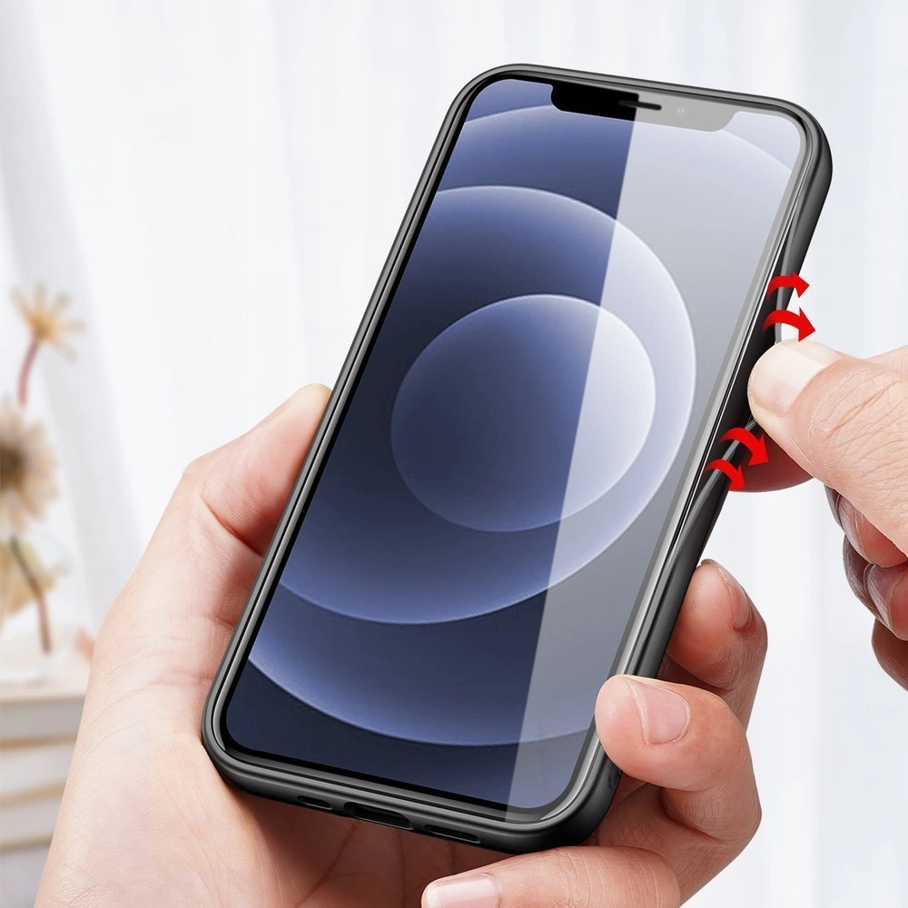 Dux Ducis Fino case covered with nylon material for iPhone 13 mini grayeng
