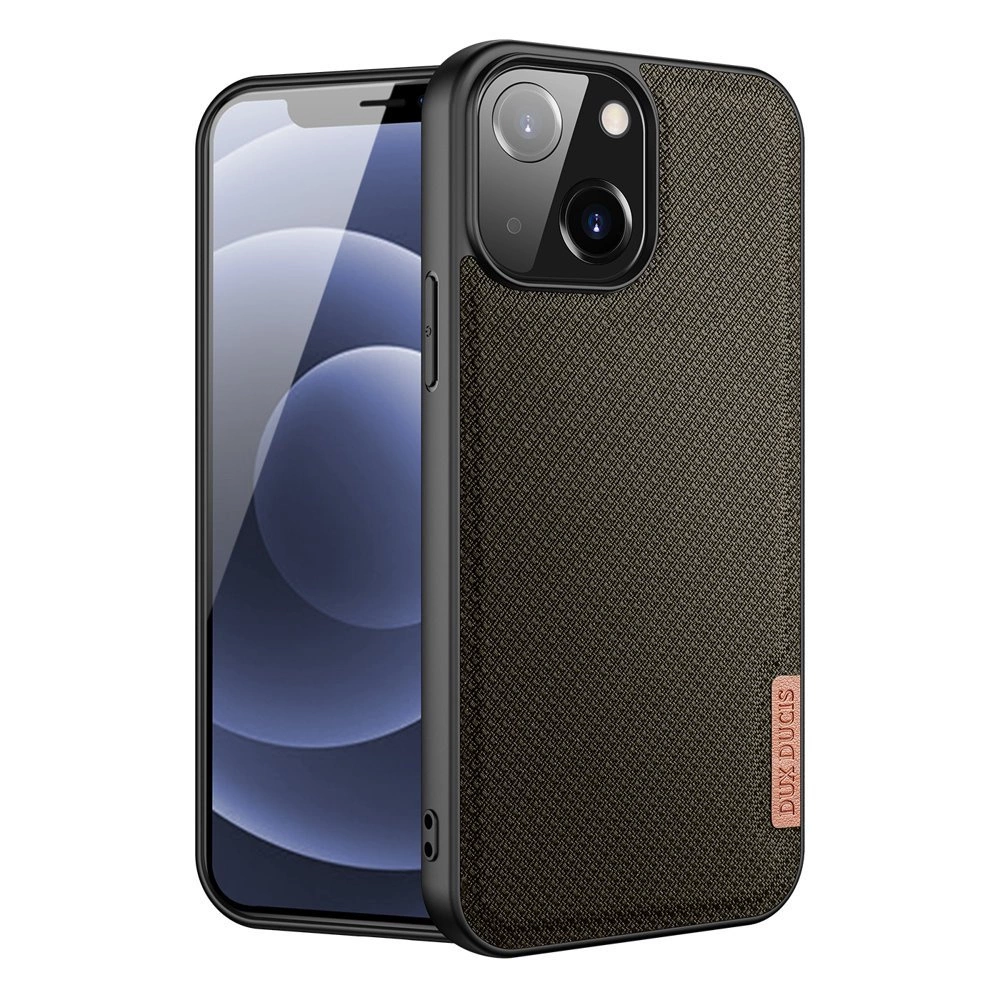 Dux Ducis Fino case covered with nylon material for iPhone 13 mini greeneng