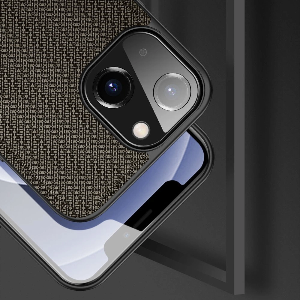 Dux Ducis Fino case covered with nylon material for iPhone 13 mini greeneng