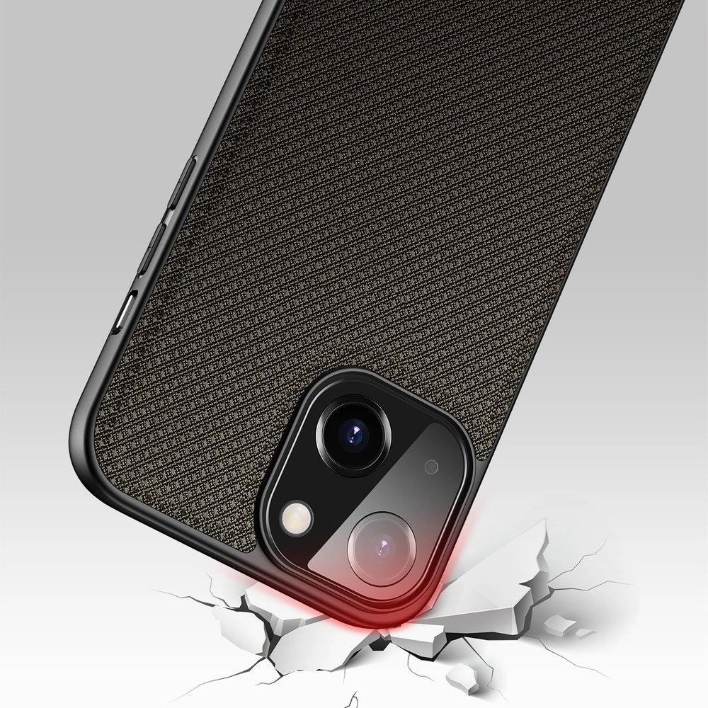 Dux Ducis Fino case covered with nylon material for iPhone 13 mini greeneng