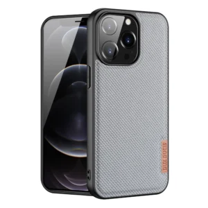 Dux Ducis Fino case covered with nylon material for iPhone 13 Pro grayeng