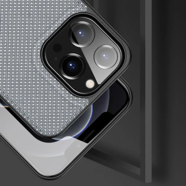 Dux Ducis Fino case covered with nylon material for iPhone 13 Pro grayeng