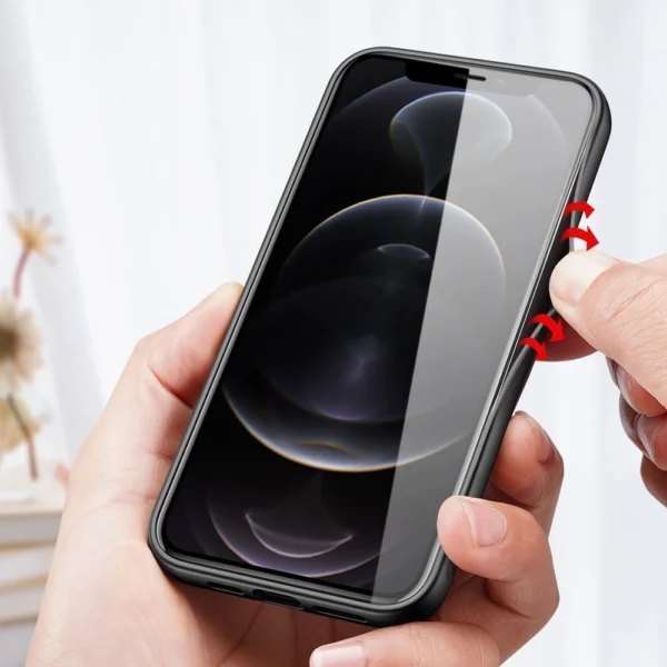 Dux Ducis Fino case covered with nylon material for iPhone 13 Pro grayeng