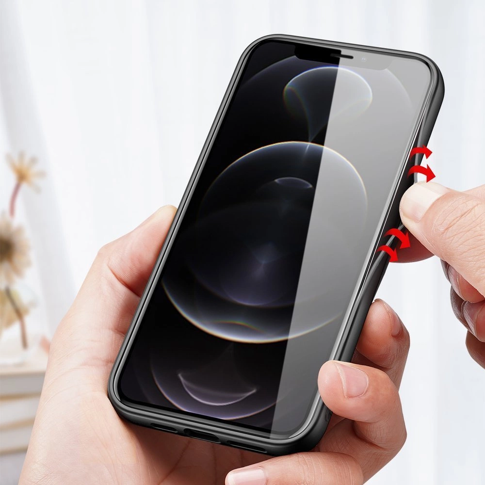 Dux Ducis Fino case covered with nylon material for iPhone 13 Pro grayeng