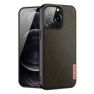 Dux Ducis Fino case covered with nylon material for iPhone 13 Pro greeneng