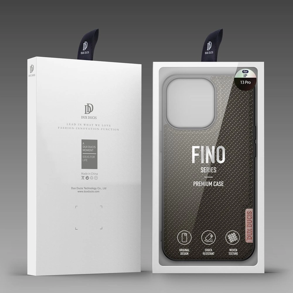 Dux Ducis Fino case covered with nylon material for iPhone 13 Pro greeneng