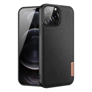 Dux Ducis Fino case covered with nylon material for iPhone 13 Pro Max blackeng