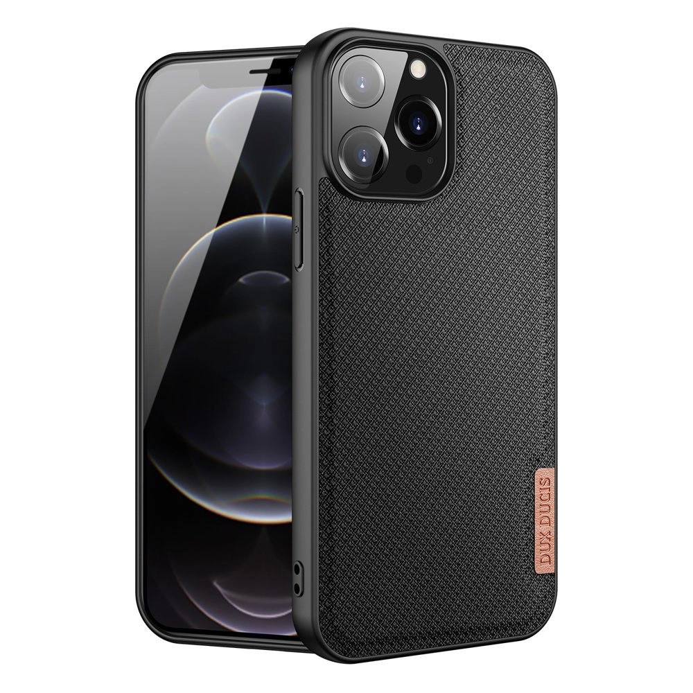 Dux Ducis Fino case covered with nylon material for iPhone 13 Pro Max blackeng