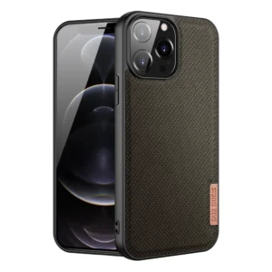 Dux Ducis Fino case covered with nylon material for iPhone 13 Pro Max greeneng