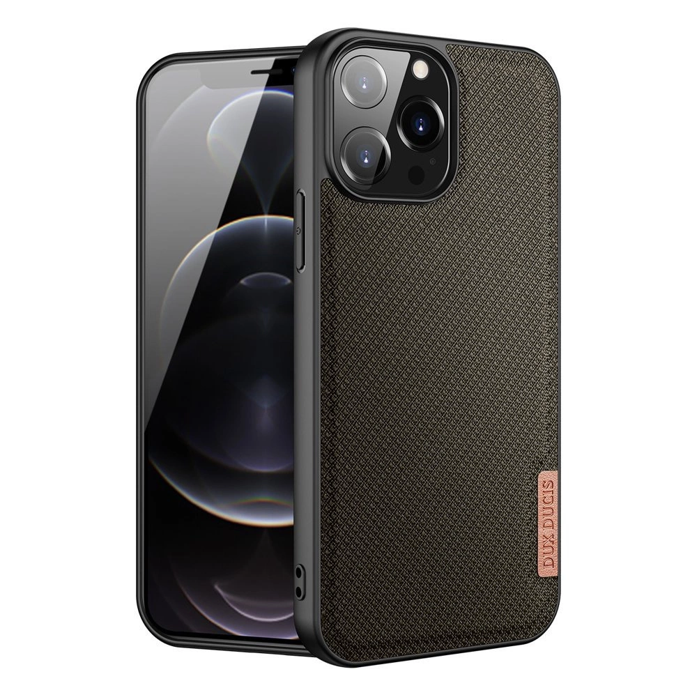 Dux Ducis Fino case covered with nylon material for iPhone 13 Pro Max greeneng