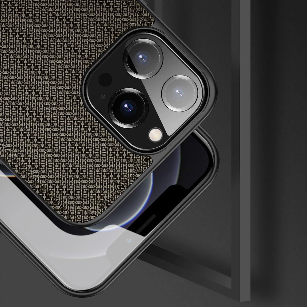 Dux Ducis Fino case covered with nylon material for iPhone 13 Pro Max greeneng
