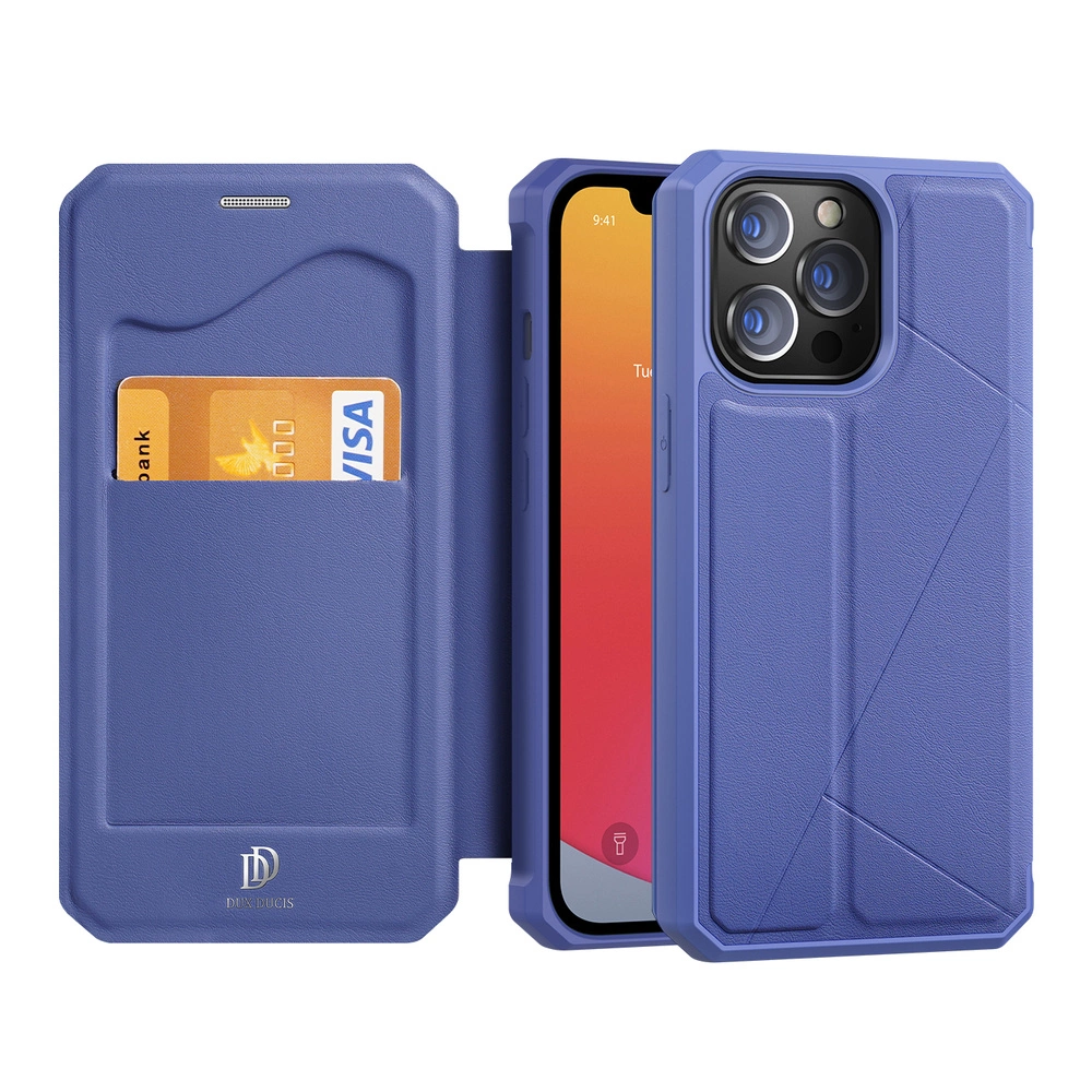 DUX DUCIS Skin X Bookcase type case for iPhone 13 Pro blueeng