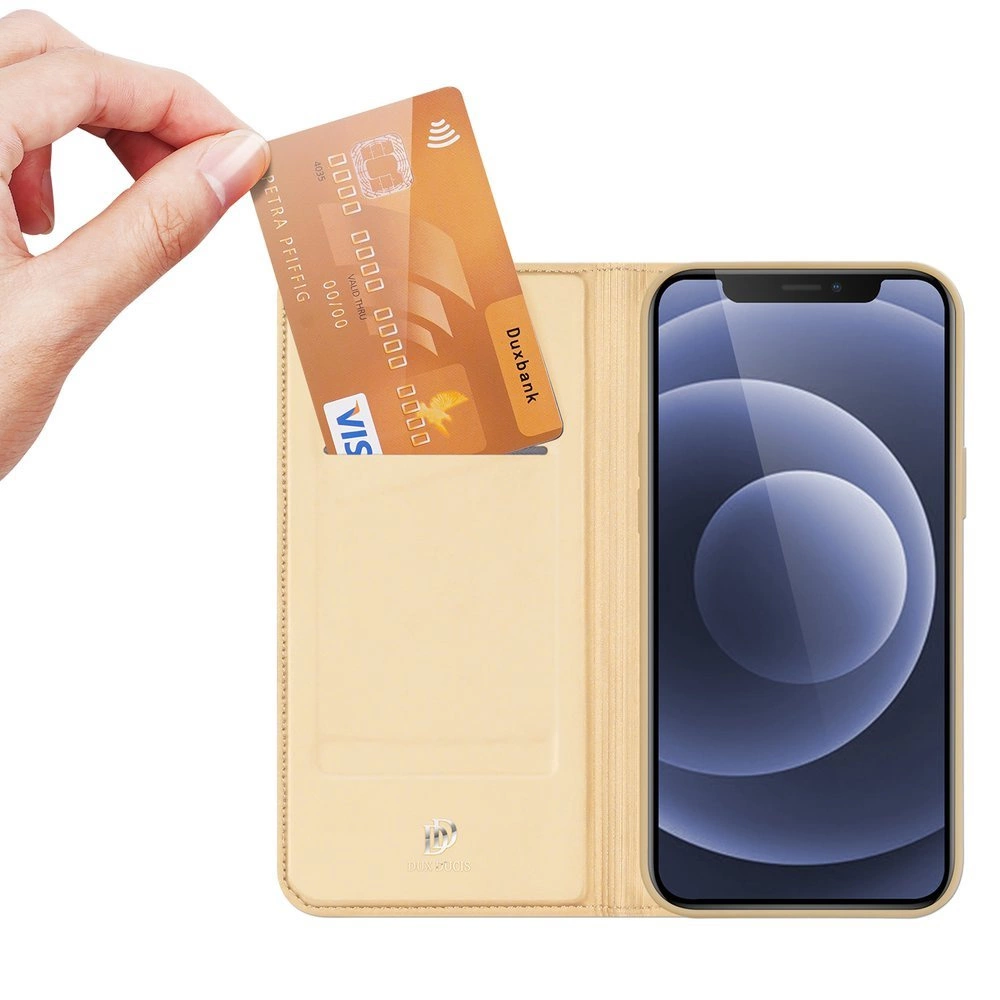 Dux Ducis Skin Pro Bookcase type case for iPhone 13 mini goldeneng