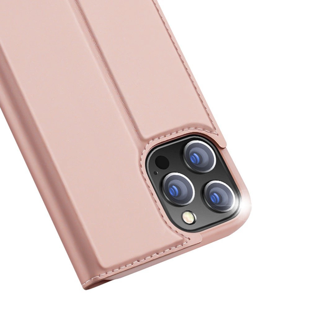 74024_3 Dux Ducis Skin Pro Bookcase type case for iPhone 13 Pro pinkeng