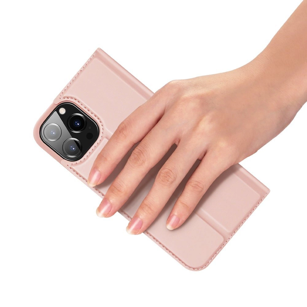 74024_7 Dux Ducis Skin Pro Bookcase type case for iPhone 13 Pro pinkeng