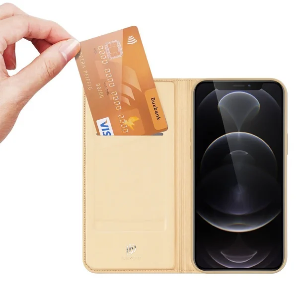 Dux Ducis Skin Pro Bookcase type case for iPhone 13 Pro goldeneng