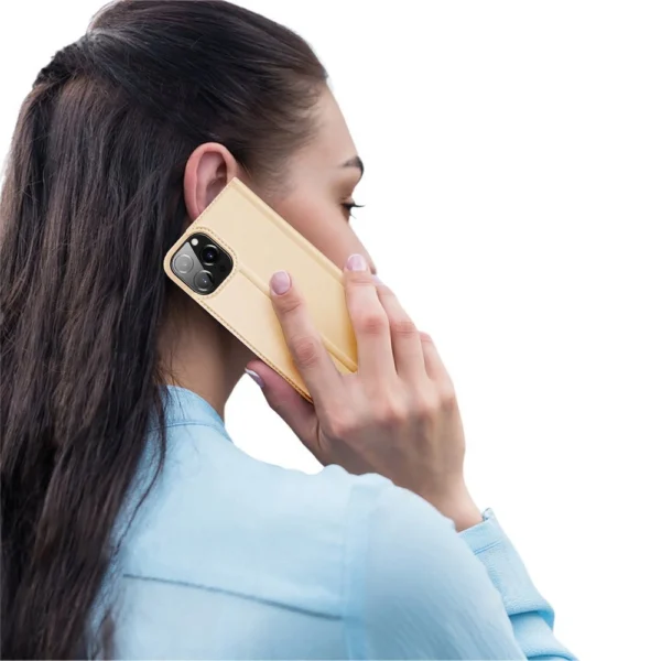Dux Ducis Skin Pro Bookcase type case for iPhone 13 Pro goldeneng