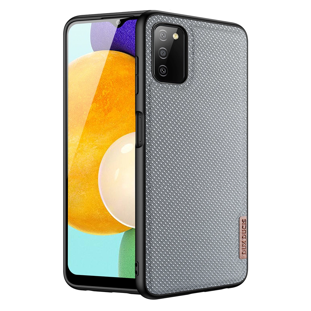 Dux Ducis Fino case covered with nylon material for Samsung Galaxy A03s grayeng