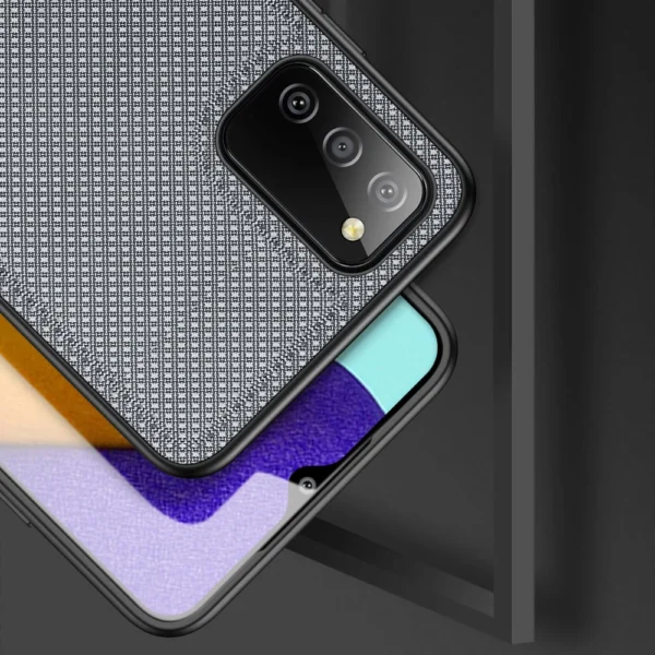 Dux Ducis Fino case covered with nylon material for Samsung Galaxy A03s grayeng