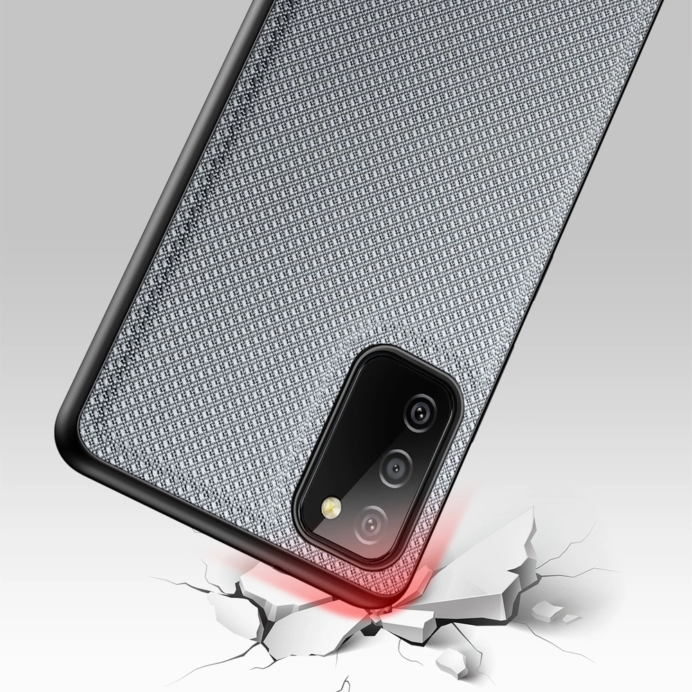 Dux Ducis Fino case covered with nylon material for Samsung Galaxy A03s grayeng