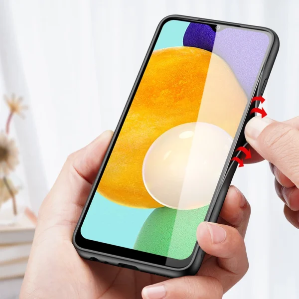 Dux Ducis Fino case covered with nylon material for Samsung Galaxy A03s greeneng