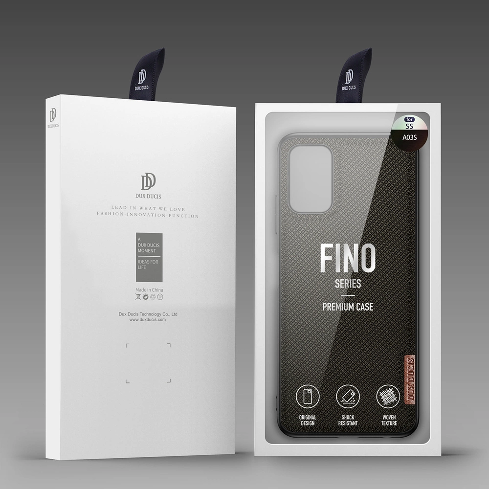 Dux Ducis Fino case covered with nylon material for Samsung Galaxy A03s greeneng