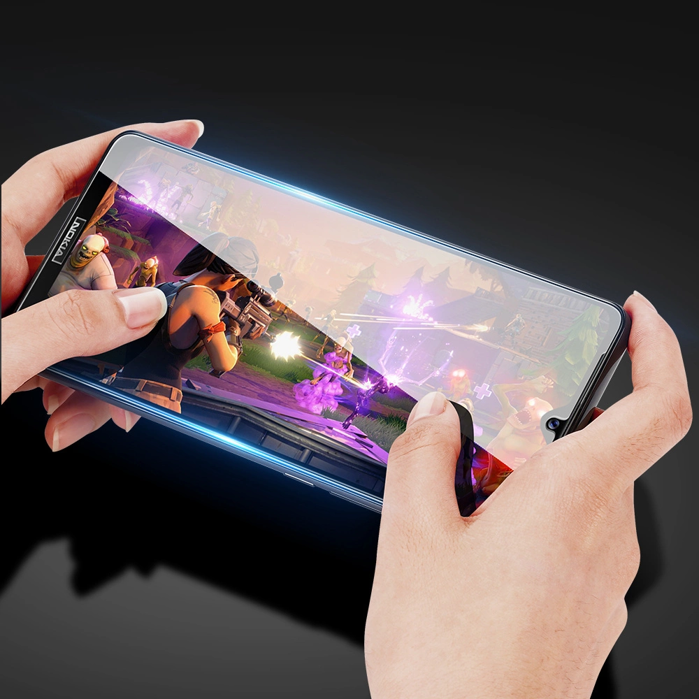 Dux Ducis 10D Tempered Glass Tough Screen Protector Full Coveraged with Frame for Nokia 1.4 transparent (case friendly)eng
