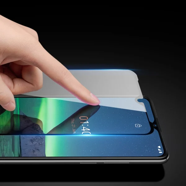 Dux Ducis 10D Tempered Glass Tough Screen Protector Full Coveraged with Frame for Nokia 1.4 transparent (case friendly)eng