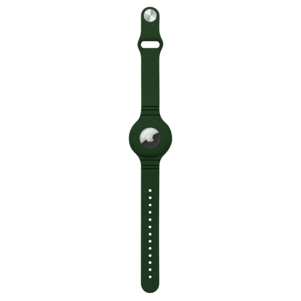 Silicone flexible case wristband wrist pendant case for Apple AirTag locator greeneng