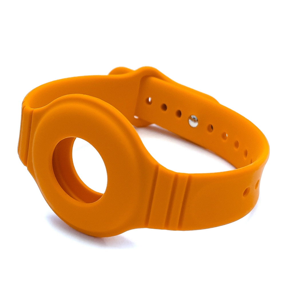Silicone elastic case wristband wrist pendant case for Apple AirTag locator navy blueeng