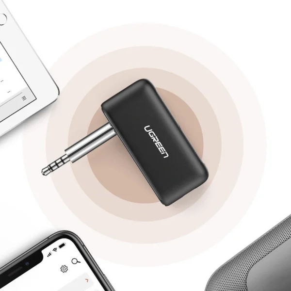 [ON RETURN] Ugreen Bluetooth 5.0 audio receiver AUX mini jack for car black (70303)eng