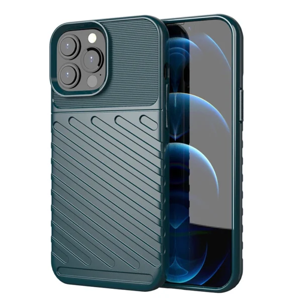 Thunder Case Flexible Tough Rugged Cover TPU Case for iPhone 13 Pro Max greeneng