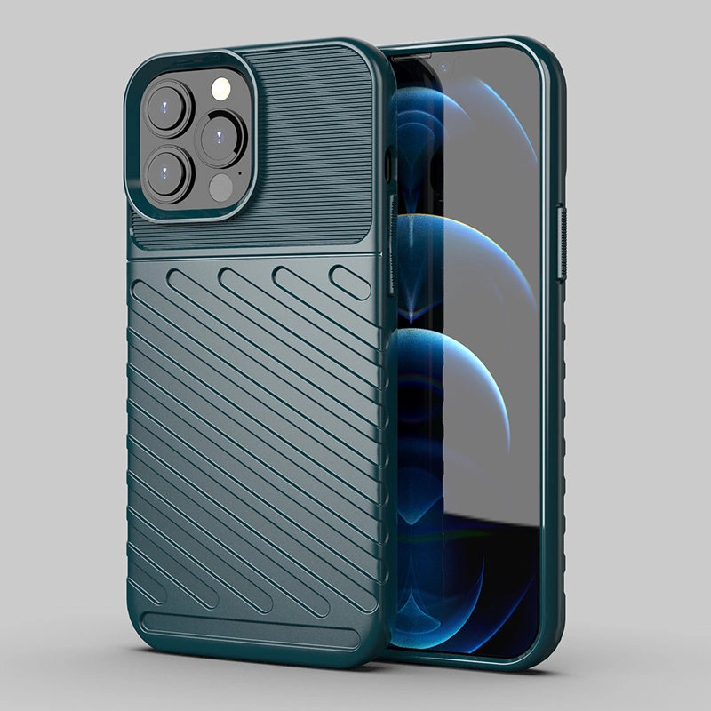 Thunder Case Flexible Tough Rugged Cover TPU Case for iPhone 13 Pro Max greeneng