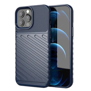 Thunder Case Flexible Tough Rugged Cover TPU Case for iPhone 13 Pro Max blueeng