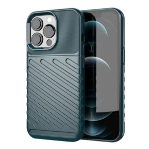 Thunder Case Flexible Tough Rugged Cover TPU Case for iPhone 13 Pro greeneng