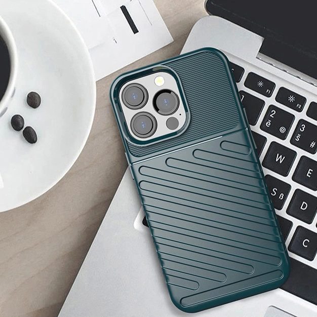 Thunder Case Flexible Tough Rugged Cover TPU Case for iPhone 13 Pro greeneng
