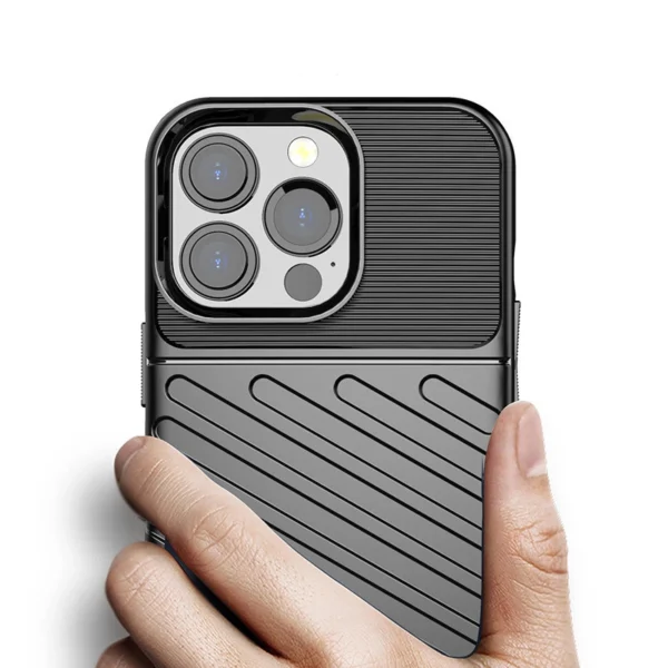 Thunder Case Flexible Tough Rugged Cover TPU Case for iPhone 13 Pro blueeng