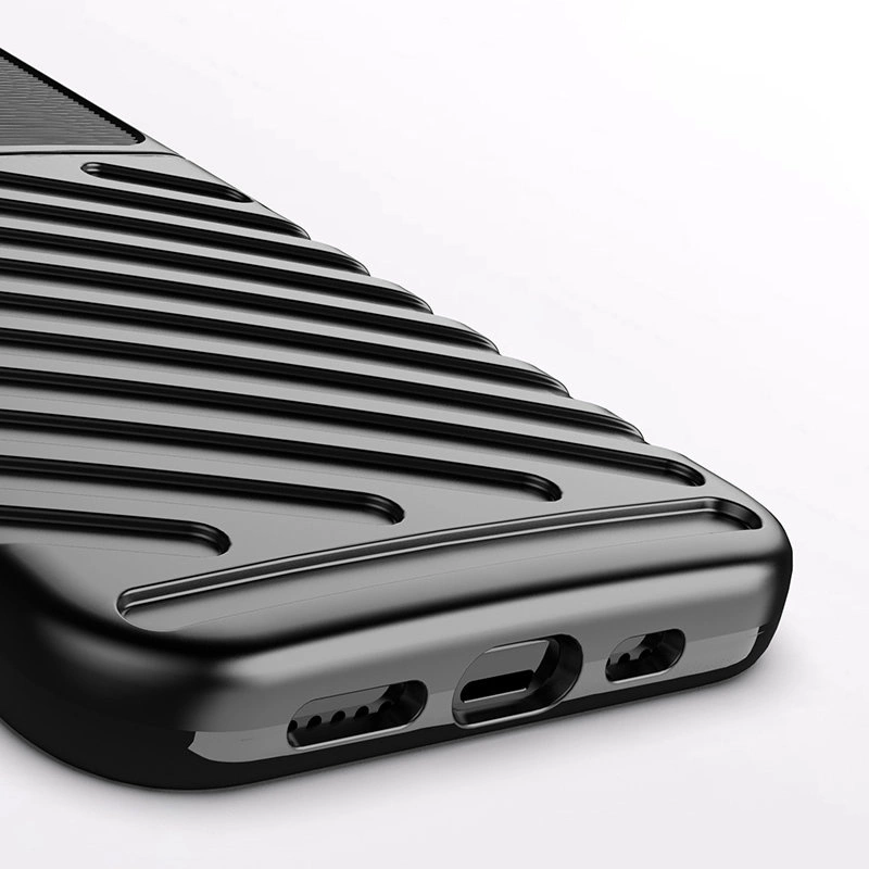 Thunder Case Flexible Tough Rugged Cover TPU Case for iPhone 13 Pro blackeng