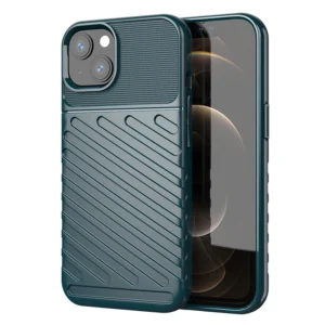 Thunder Case Flexible Tough Rugged Cover TPU Case for iPhone 13 greeneng