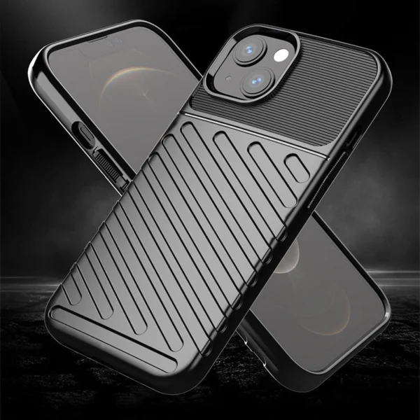Thunder Case Flexible Tough Rugged Cover TPU Case for iPhone 13 greeneng