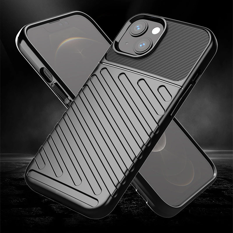 Thunder Case Flexible Tough Rugged Cover TPU Case for iPhone 13 greeneng