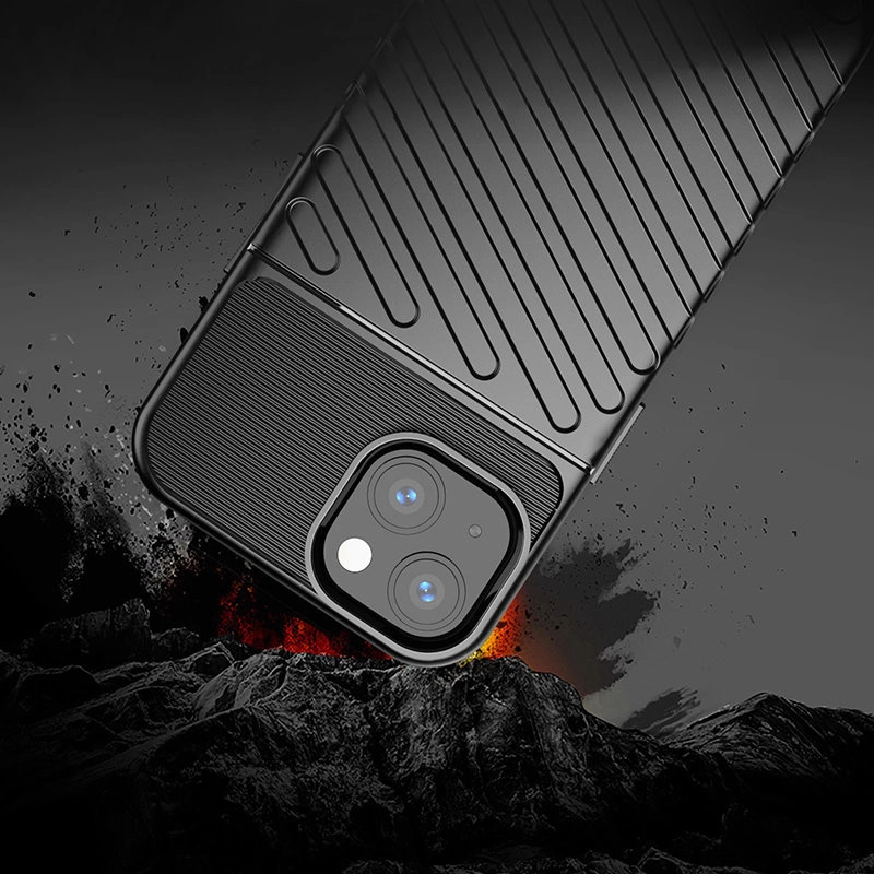 Thunder Case Flexible Tough Rugged Cover TPU Case for iPhone 13 greeneng