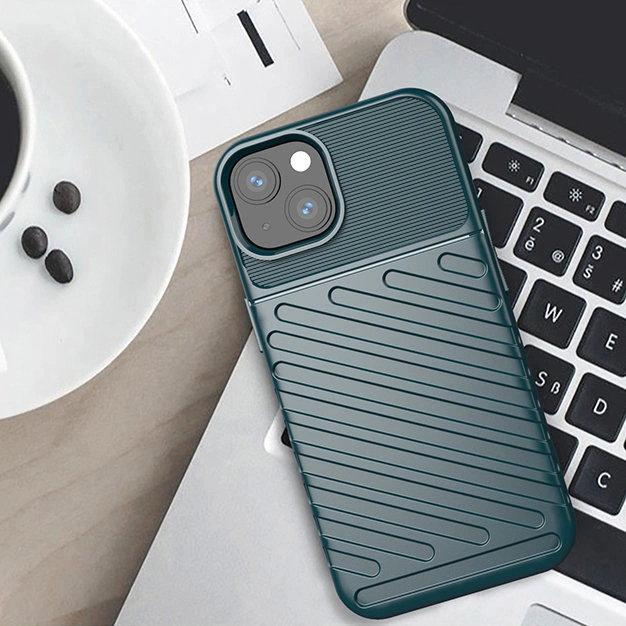 Thunder Case Flexible Tough Rugged Cover TPU Case for iPhone 13 greeneng