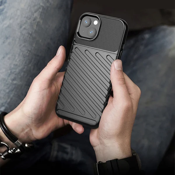 Thunder Case Flexible Tough Rugged Cover TPU Case for iPhone 13 greeneng